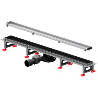 Душевой лоток AM.PM MasterFlow 80 W01SC-U11-080-04SB с решеткой Хром матовый / под плитку Tile